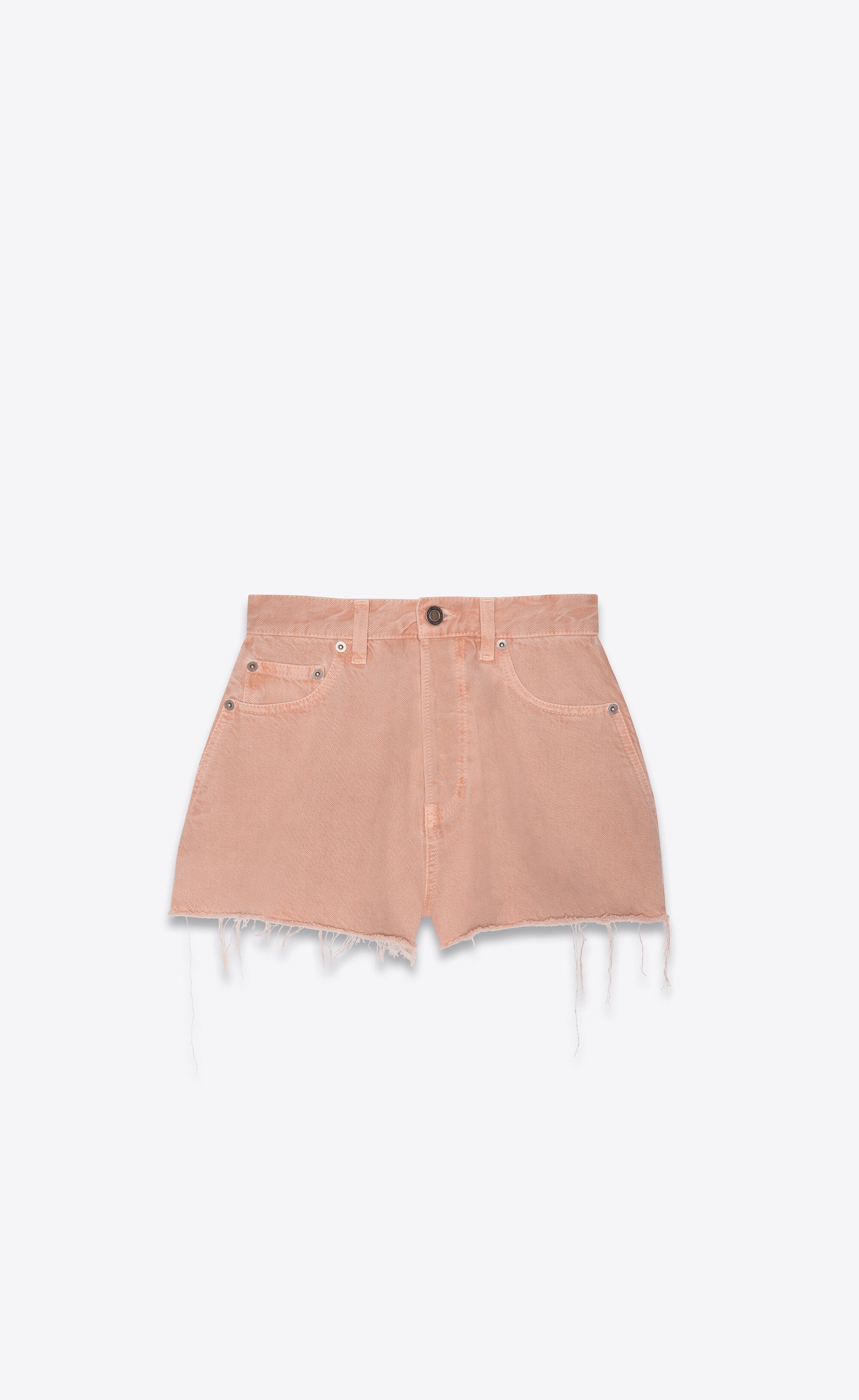 vintage shorts in glowy pink ozone denim - 1