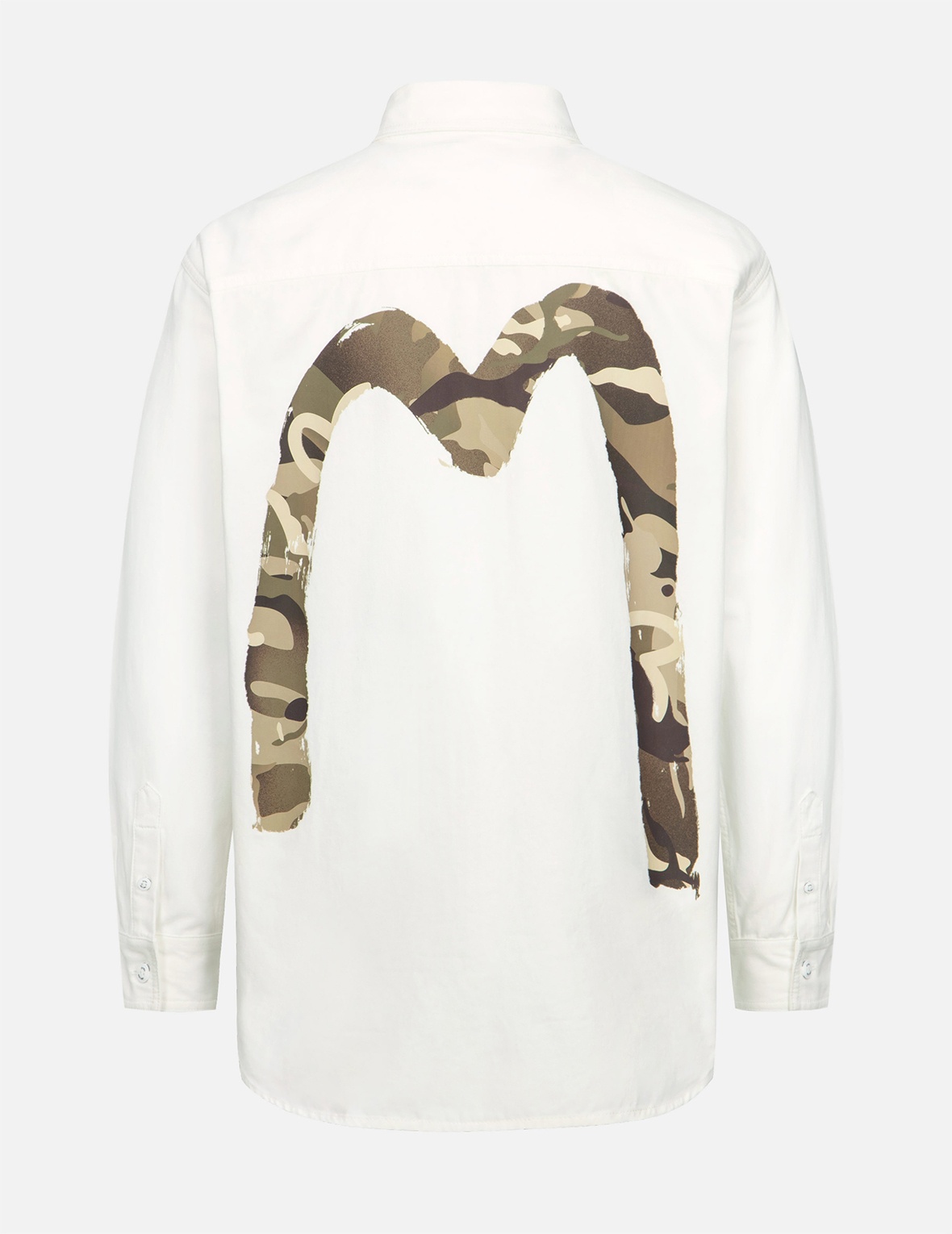 CAMOUFLAGE BRUSHSTROKE DAICOCK PRINT RELAX FIT SHIRT - 2