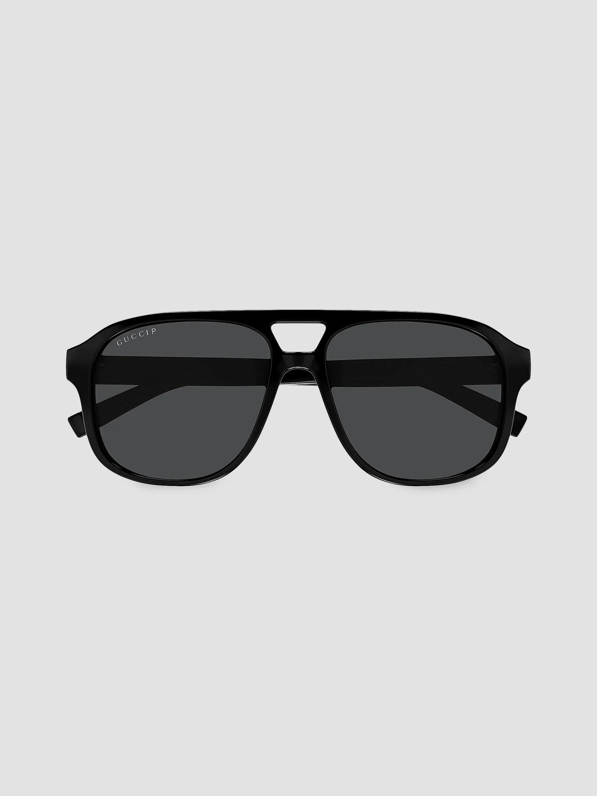 Men's Lines 57MM Pilot Sunglasses - Black - 1