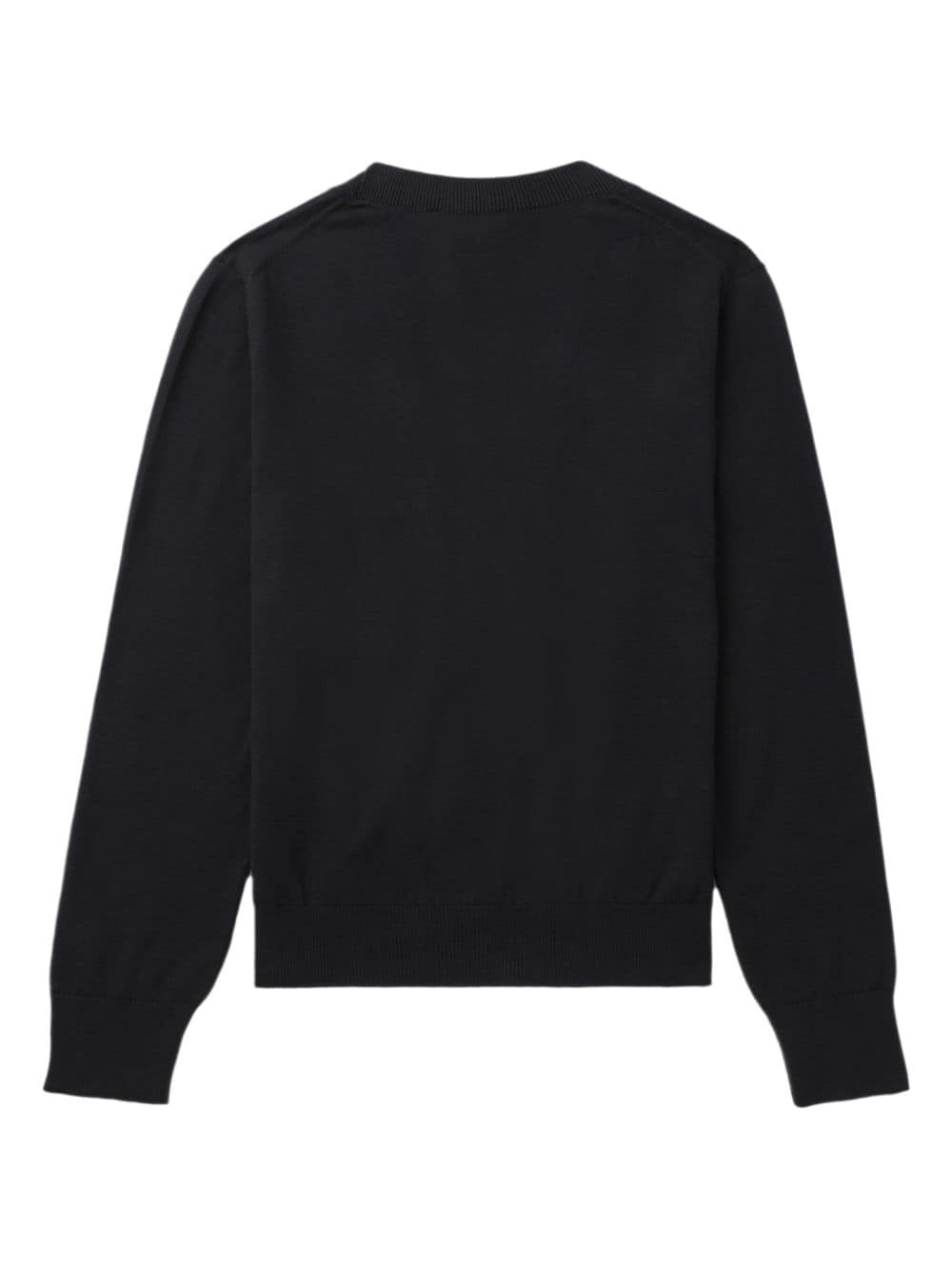 logo-embroidered cotton cardigan - 6