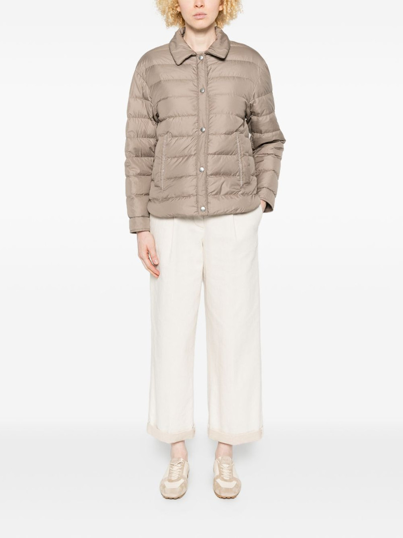 PESERICO snap-button quilted jacket outlook