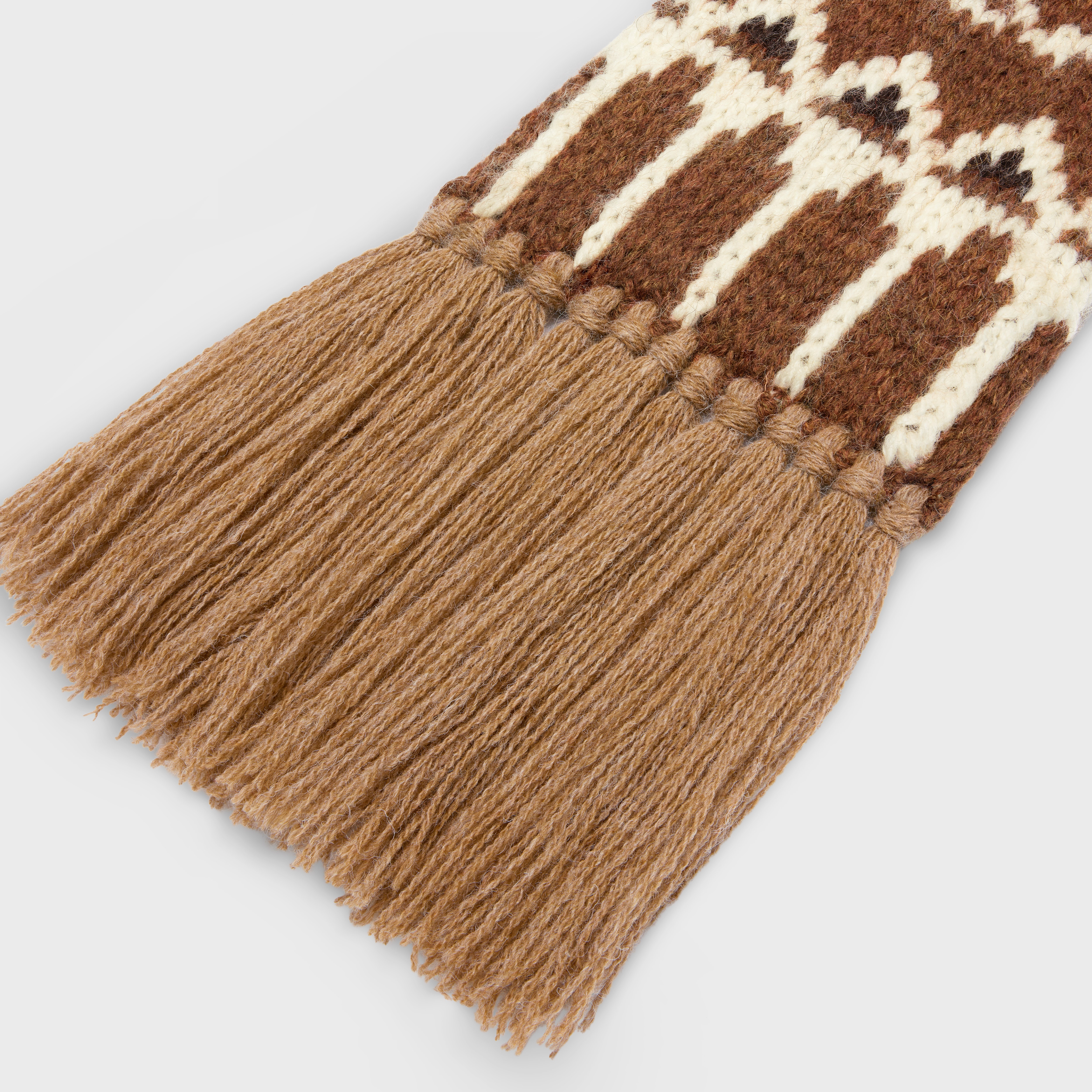 scarf in triomphe fair isle wool - 2