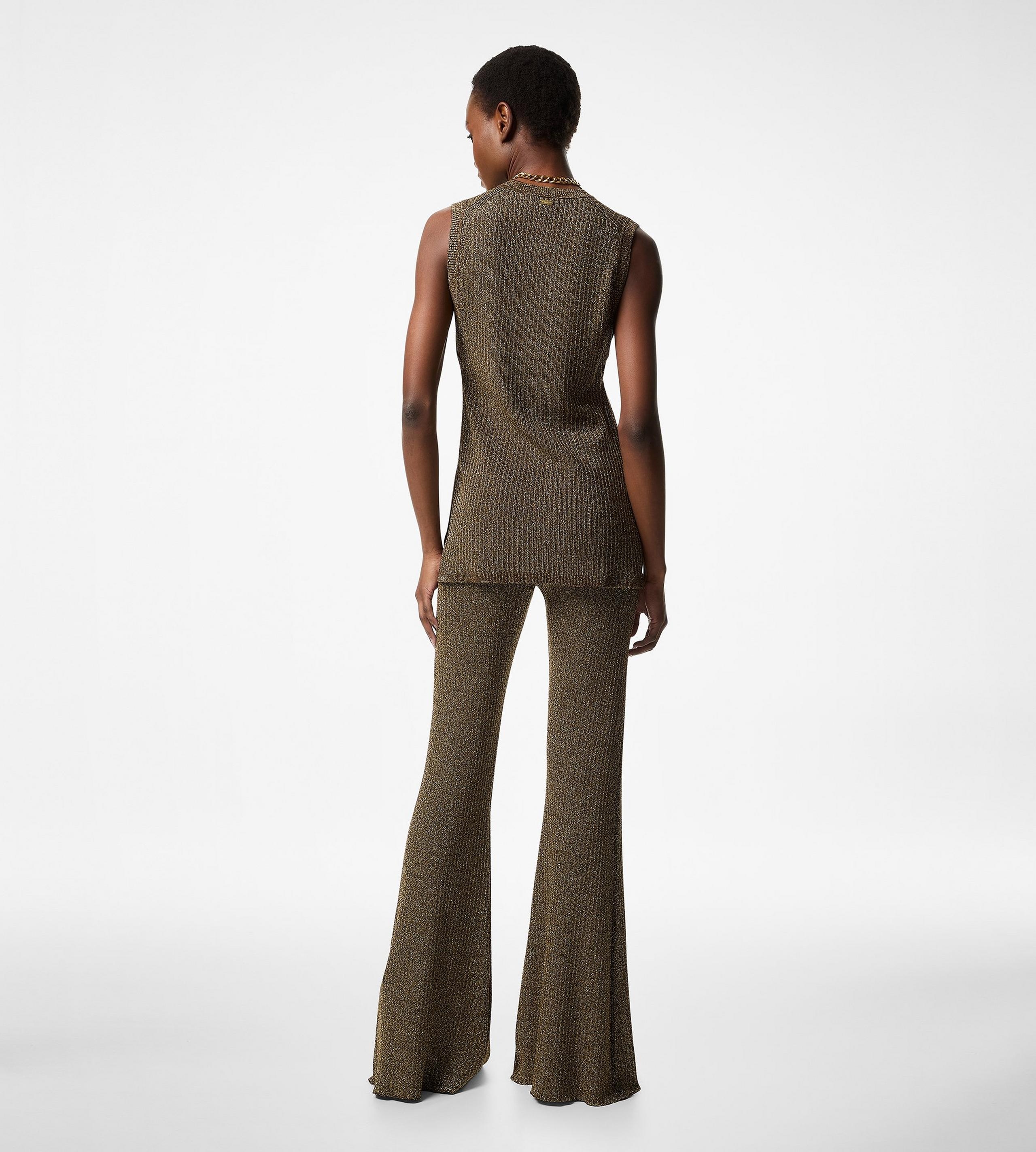 SLEEVELESS CREWNECK KNIT WITH SIDE SLITS - 4
