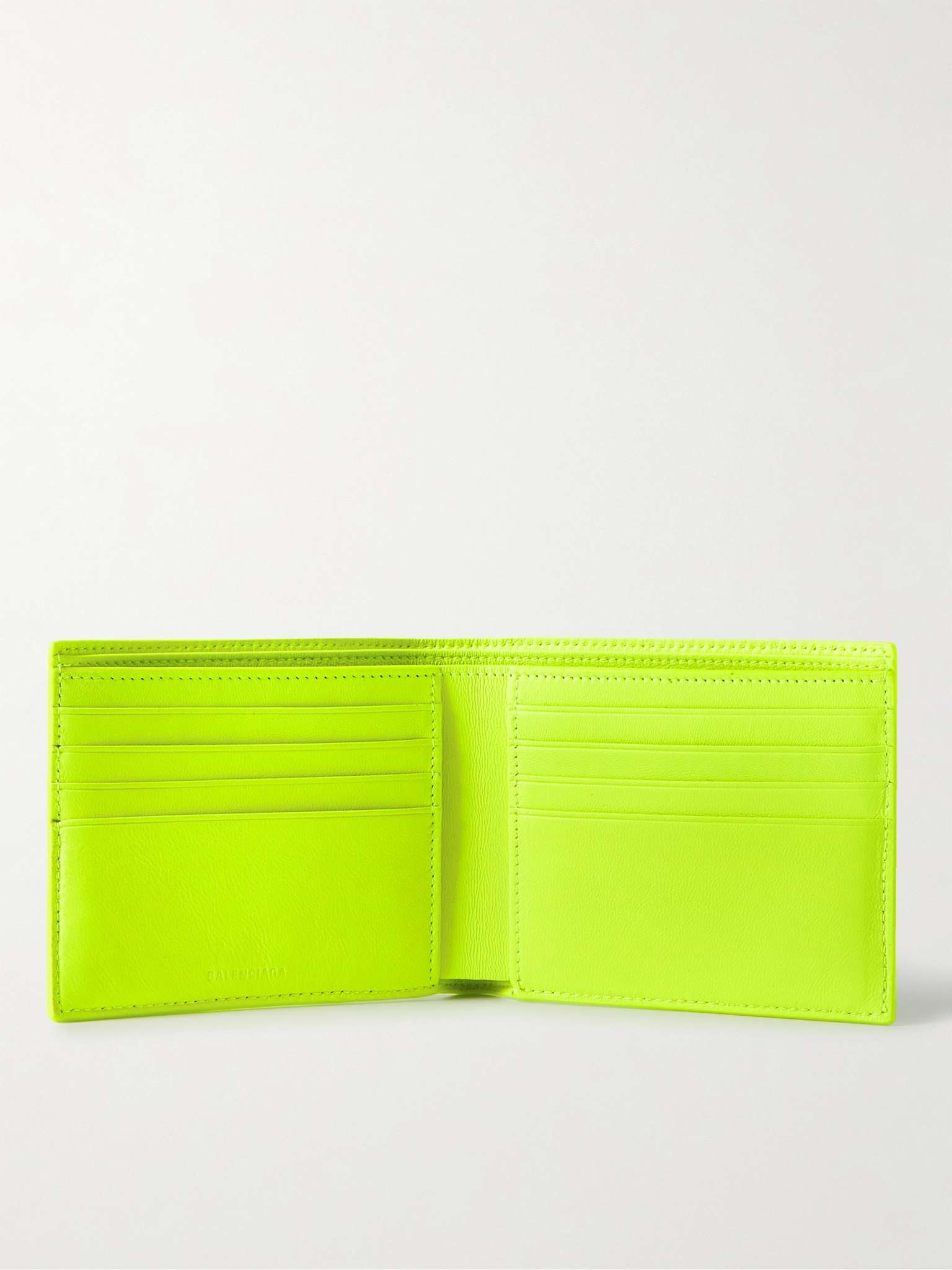 Logo-Print Full-Grain Leather Billfold Wallet - 2