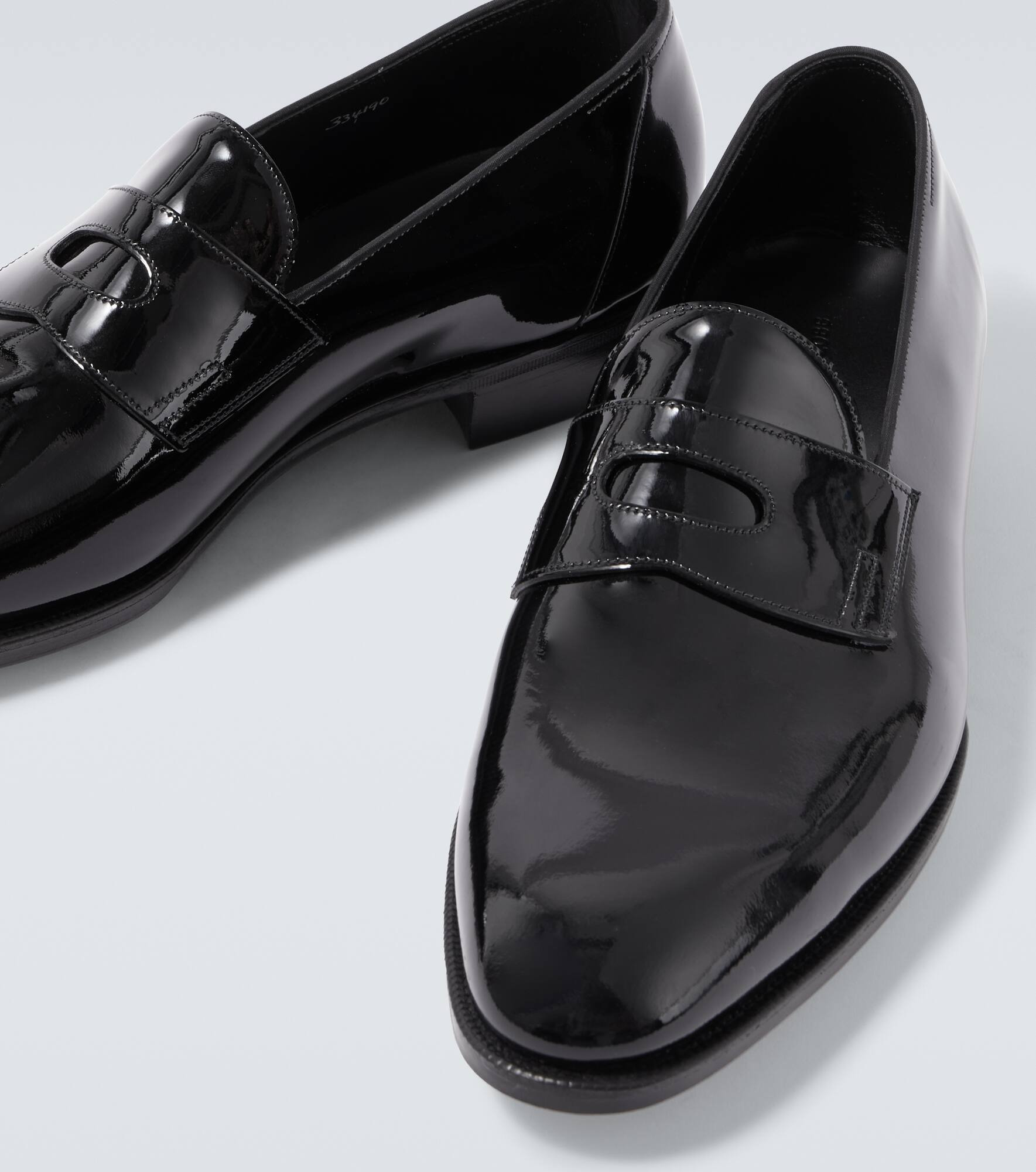 Jamie patent leather penny loafers - 3