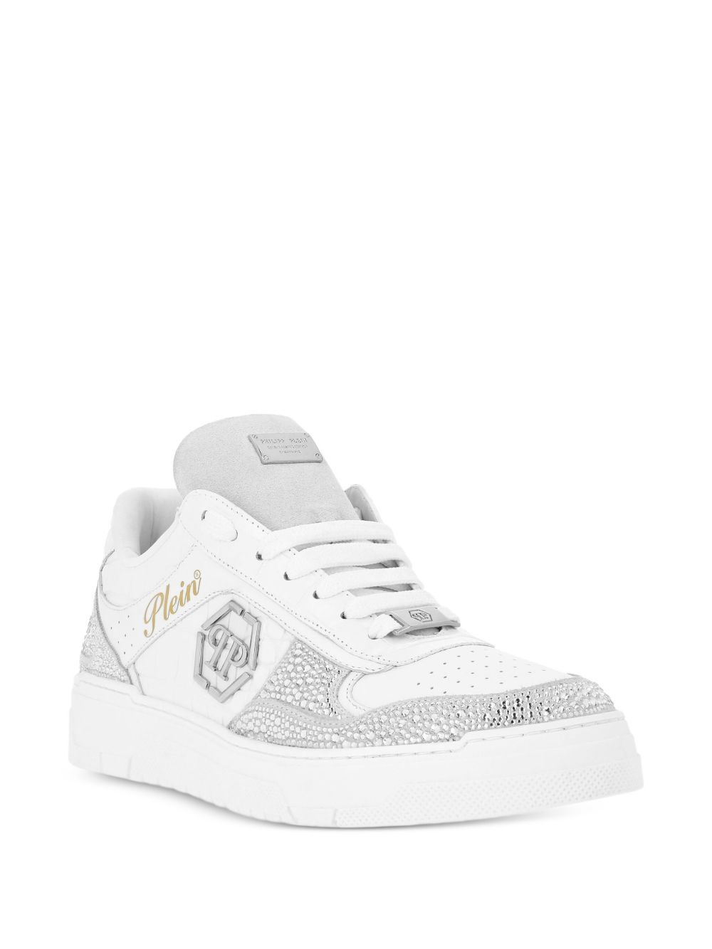 crystal-embellished low-top sneakers - 2