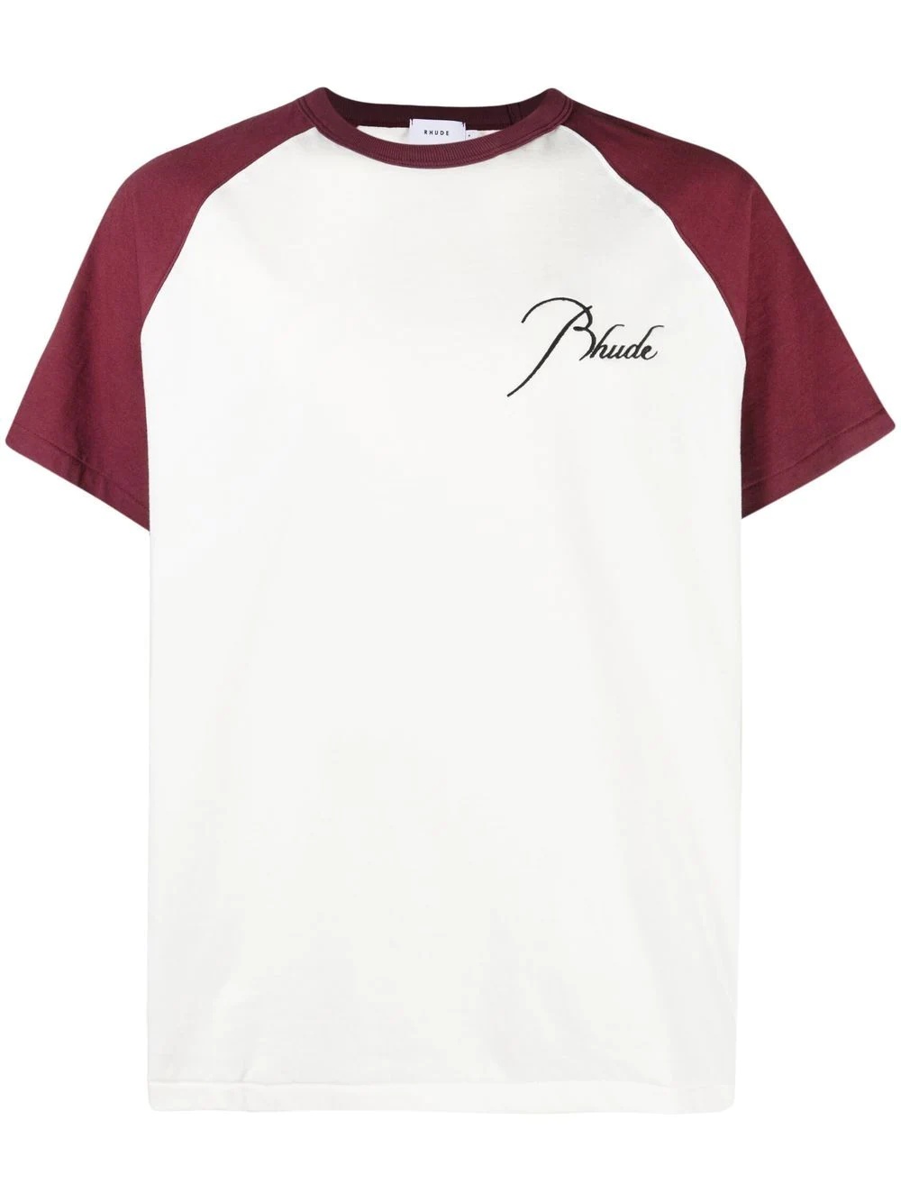 logo-embroidered cotton T-shirt - 1