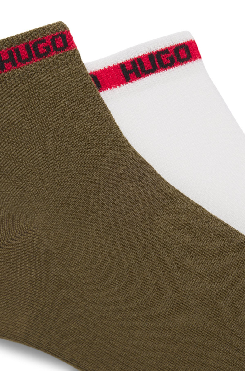 HUGO TWO-PACK OF SHORT SOCKS WITH LOGO BANDS outlook
