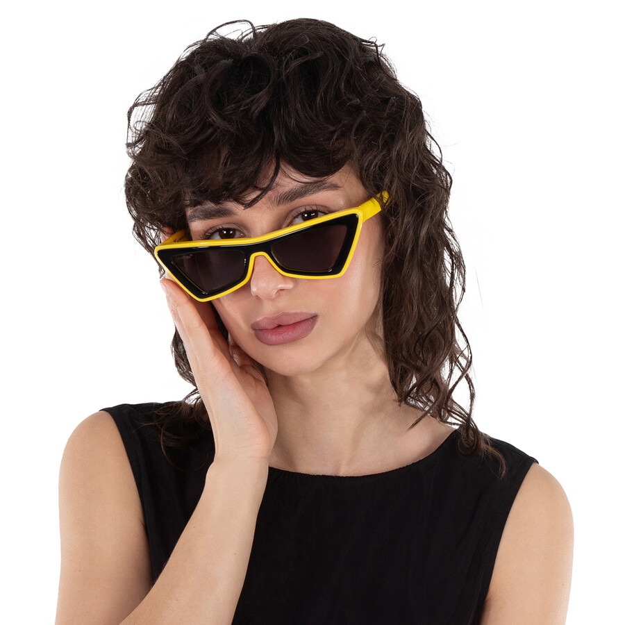 Off-White Artemisia Dark Grey Cat Eye Ladies Sunglasses OERI042 1807 55 - 2