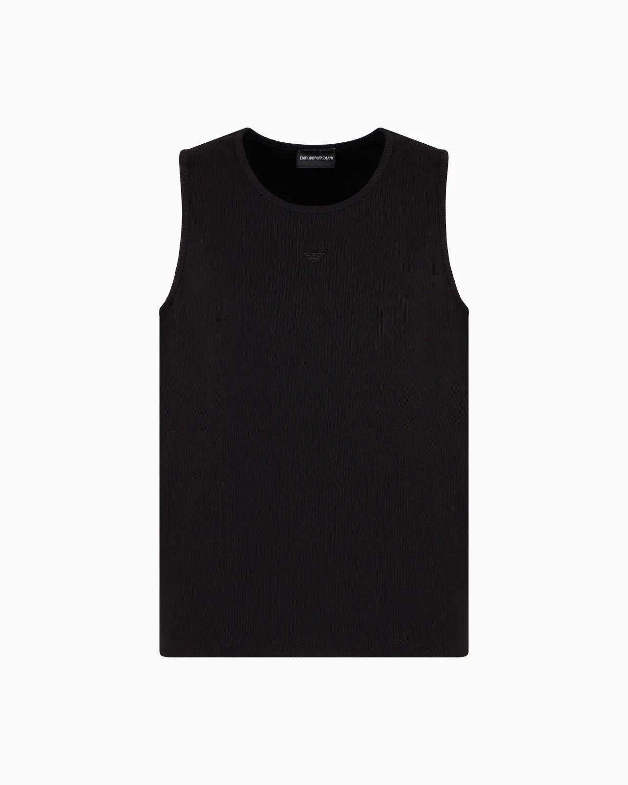 KNIT-EFFECT RIBBED TANK TOP - 1