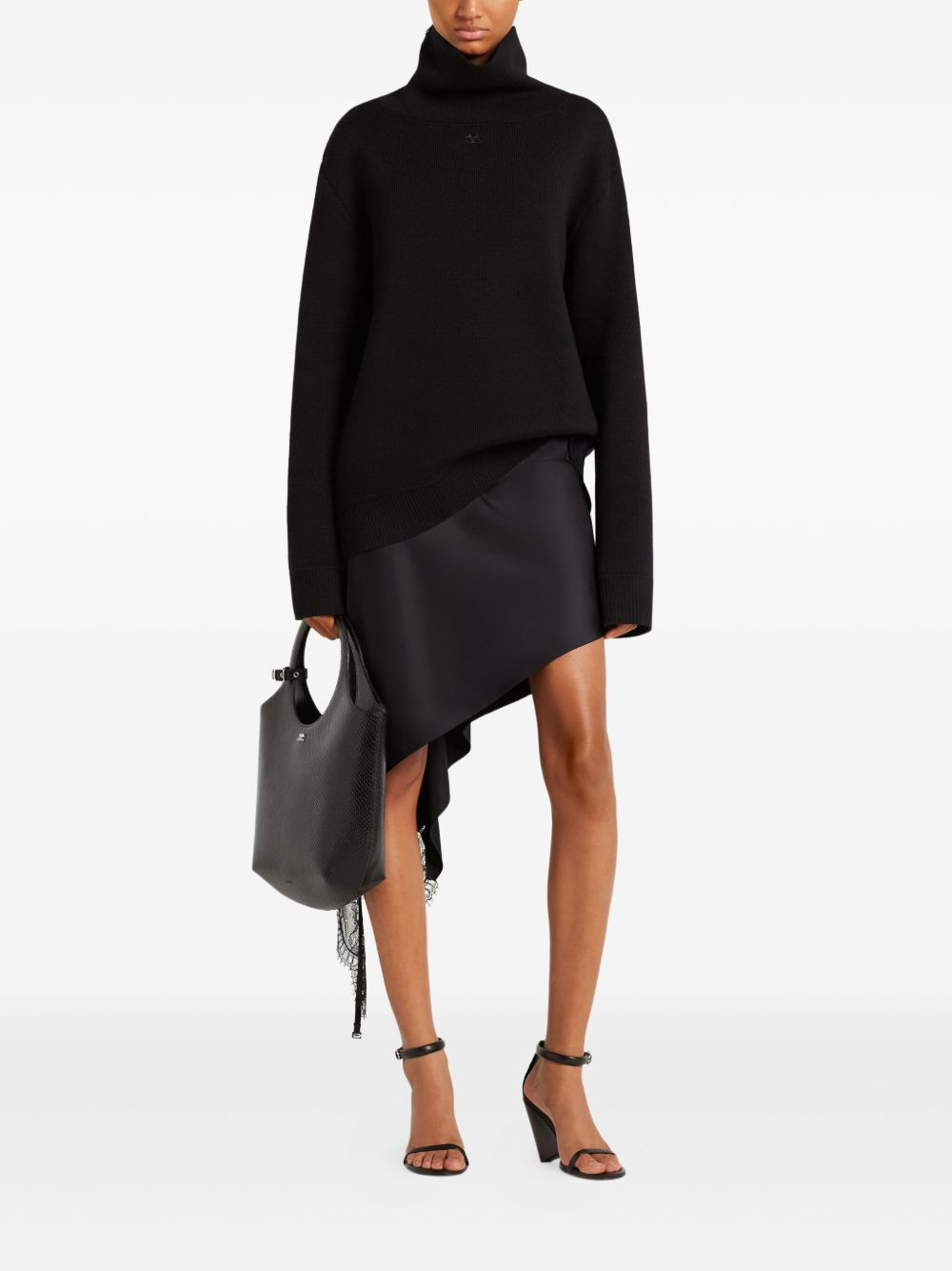 zip-detail turtleneck sweater - 5