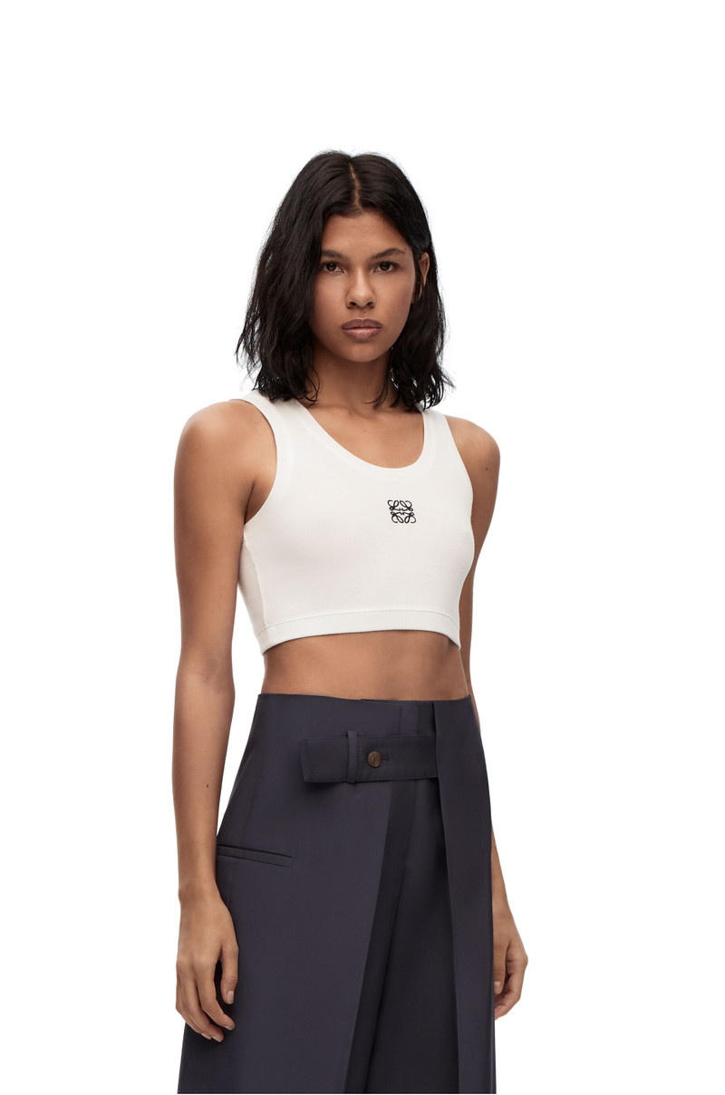 Cropped Anagram tank top in cotton 3