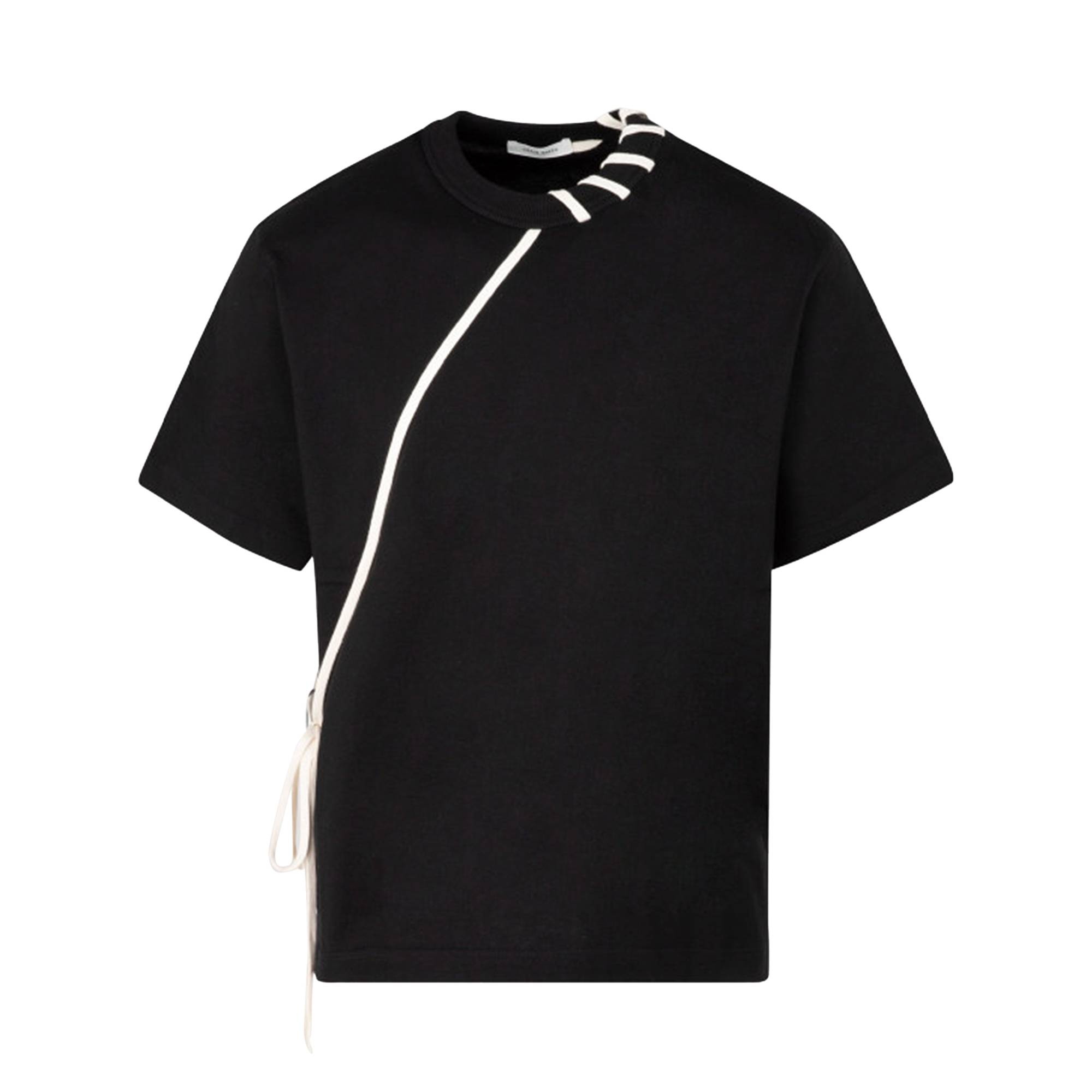 Craig Green Laced T-Shirt 'Black/Cream' - 1