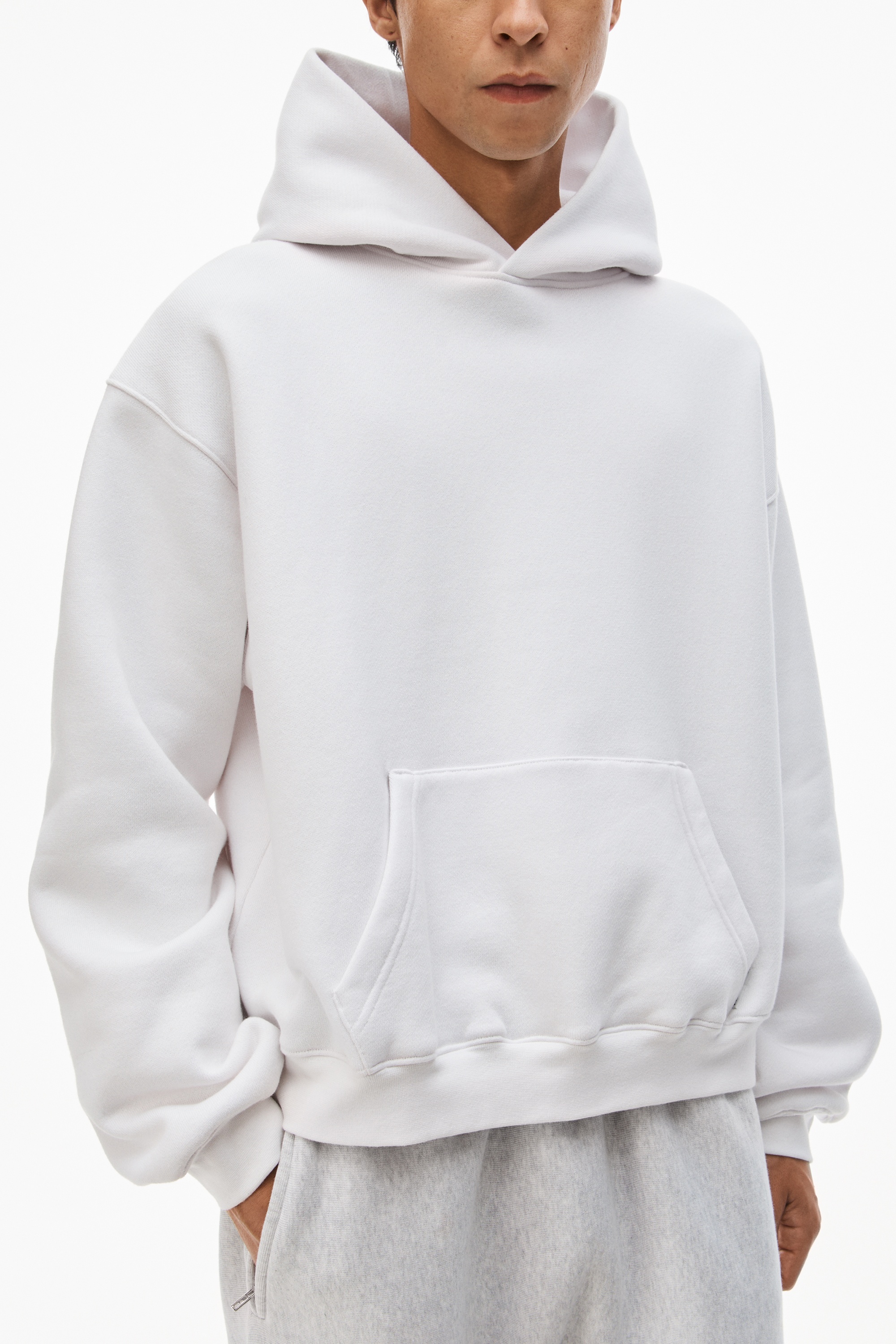 HOODIE IN DENSE FLEECE - 3