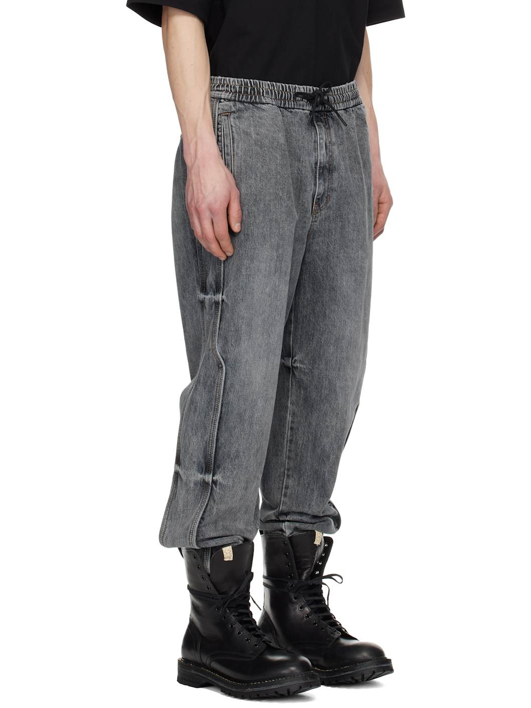 Juun. J Blue Track Jogger Denim Sweatpants - 2