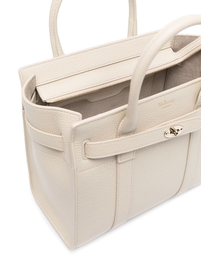 mini Bayswater grained tote - 5