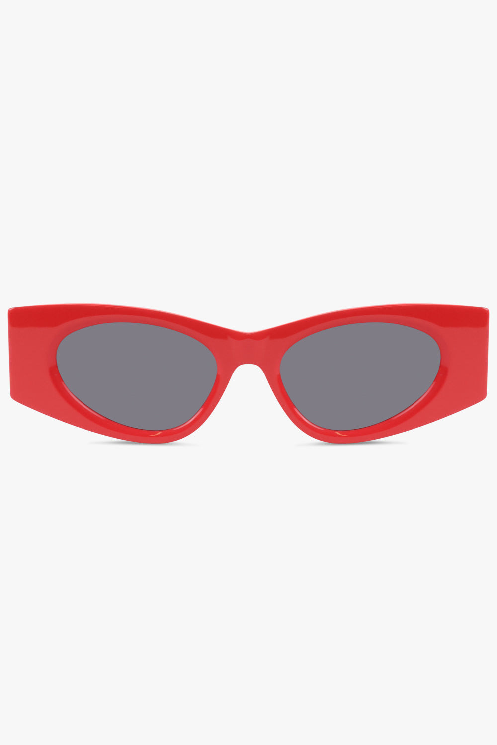 AA0075S CAT EYE RECTANGULAR SUNGLASSES | RED - 1