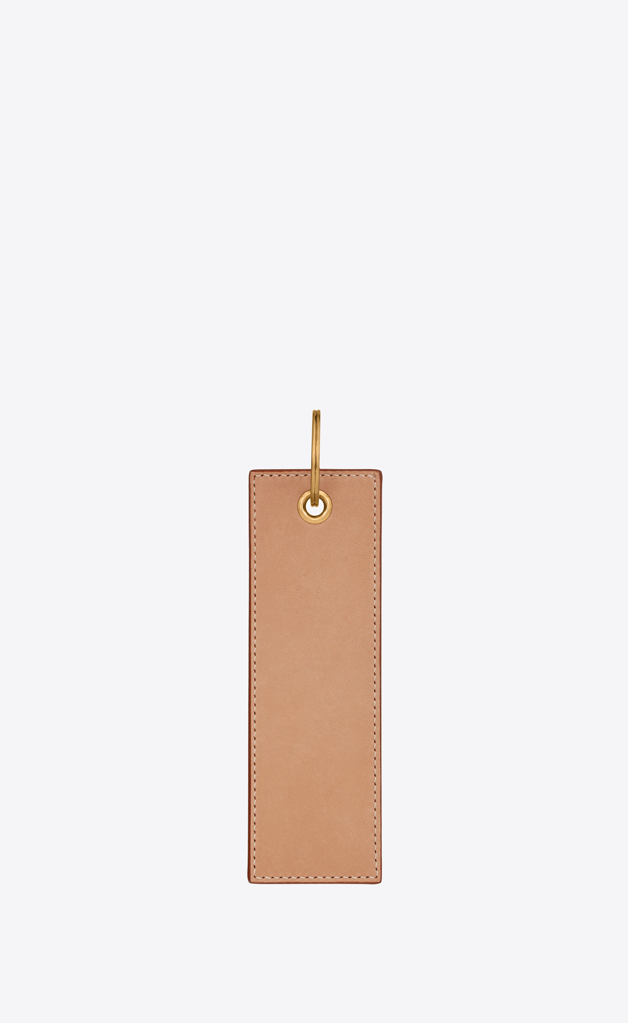 nastro saint laurent keyring in smooth leather - 2