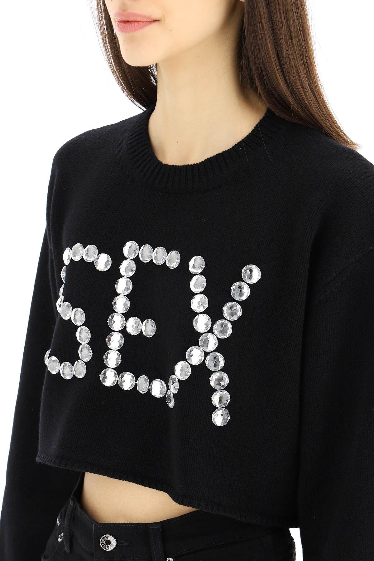 SEX CRYSTAL CROPPED SWEATER - 5