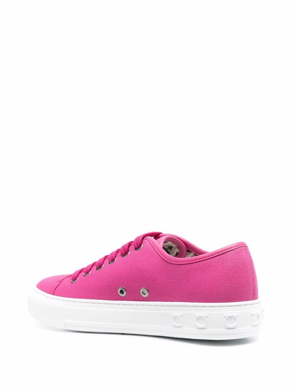 logo-embossed low-top sneakers - 3