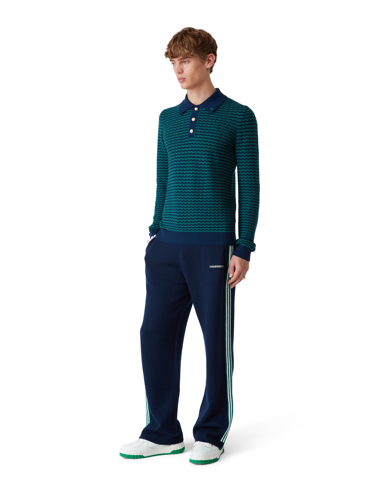 Mini Wave Polo Shirt | Casablanca Paris - 2