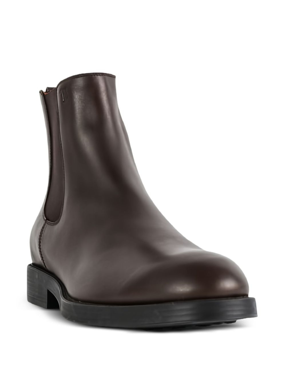 elastic-panel leather boots - 2