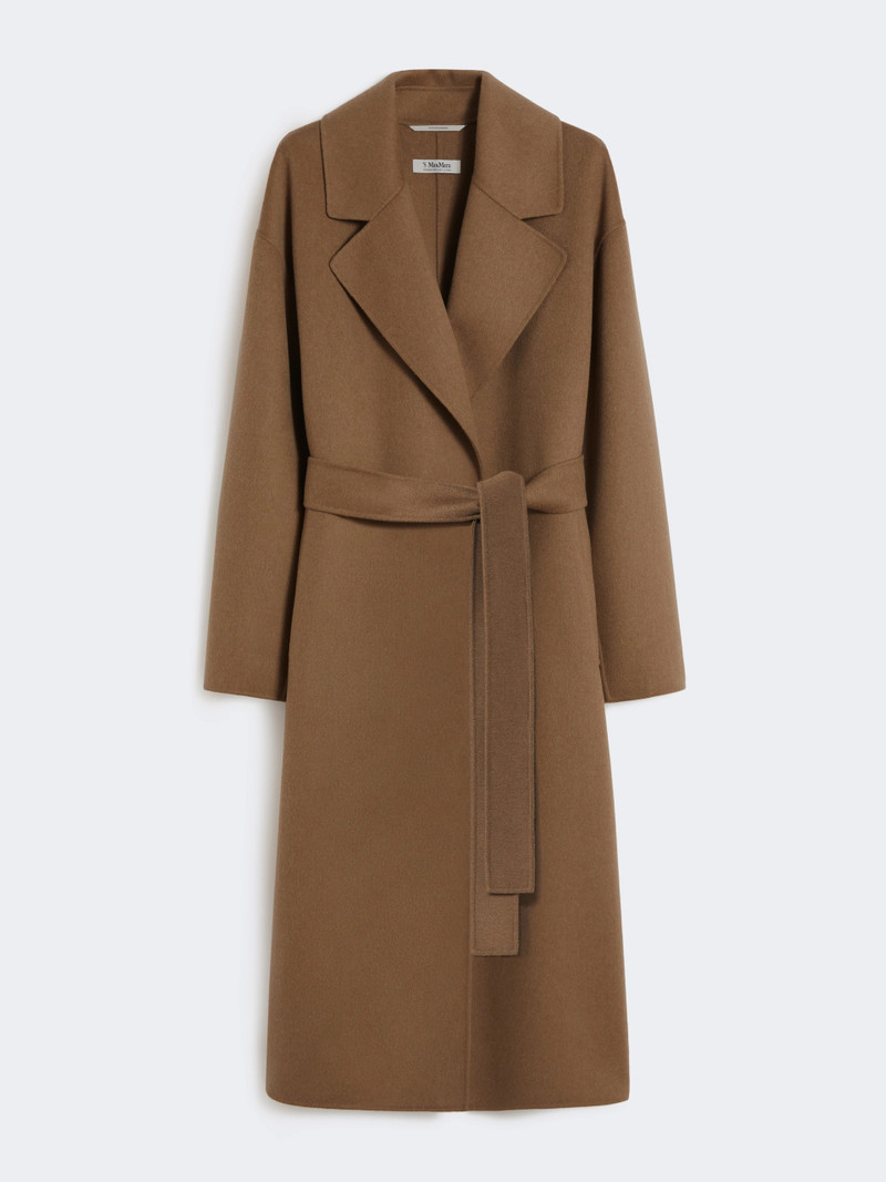 HOBBY Long wool broadcloth coat - CAMEL 1