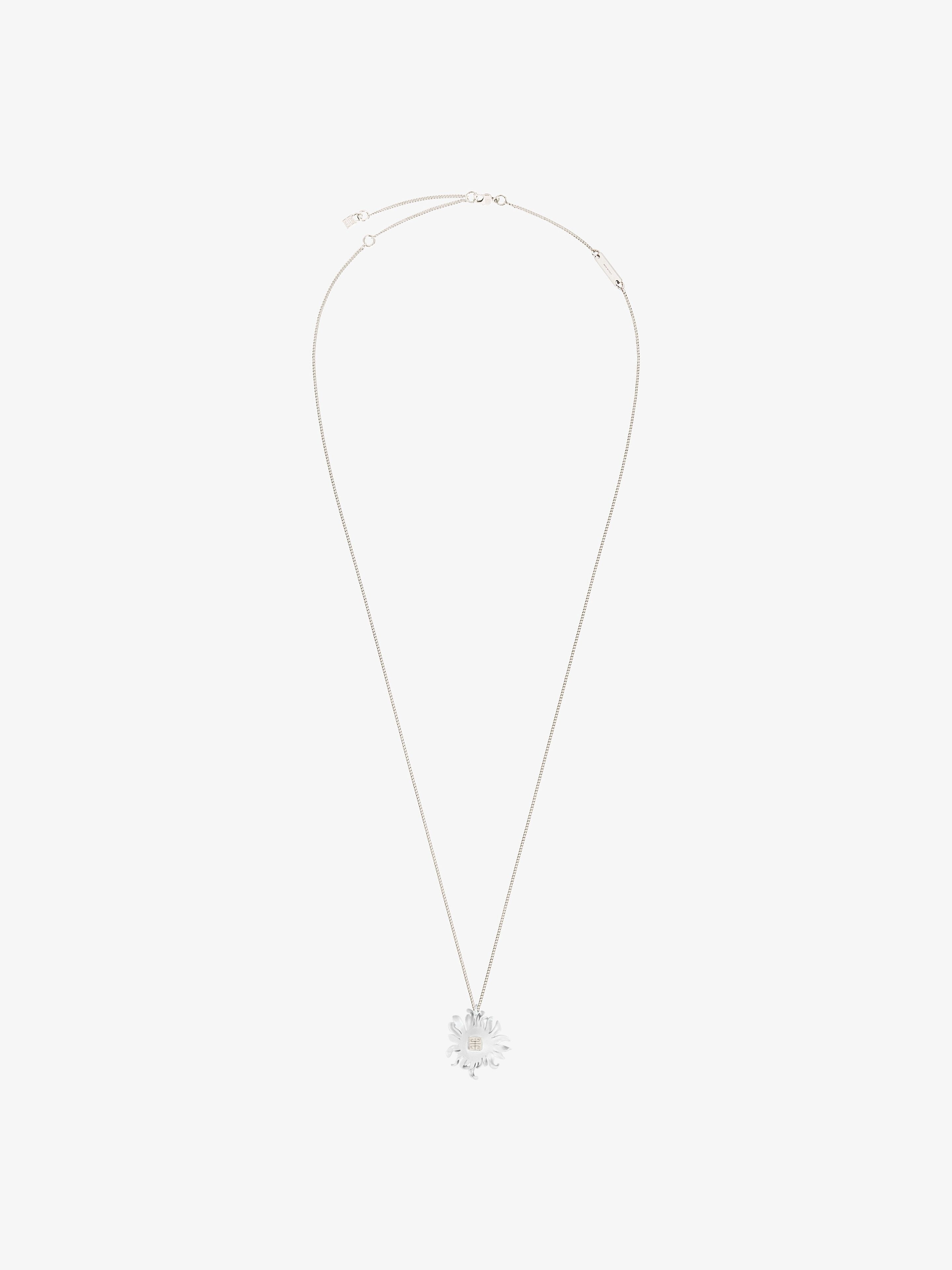 DAISY NECKLACE IN METAL AND ENAMEL WITH CRYSTALS - 4