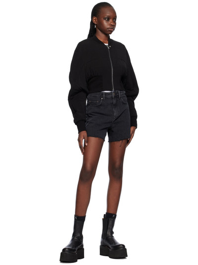 Ksubi Black Hi Line Denim Shorts outlook