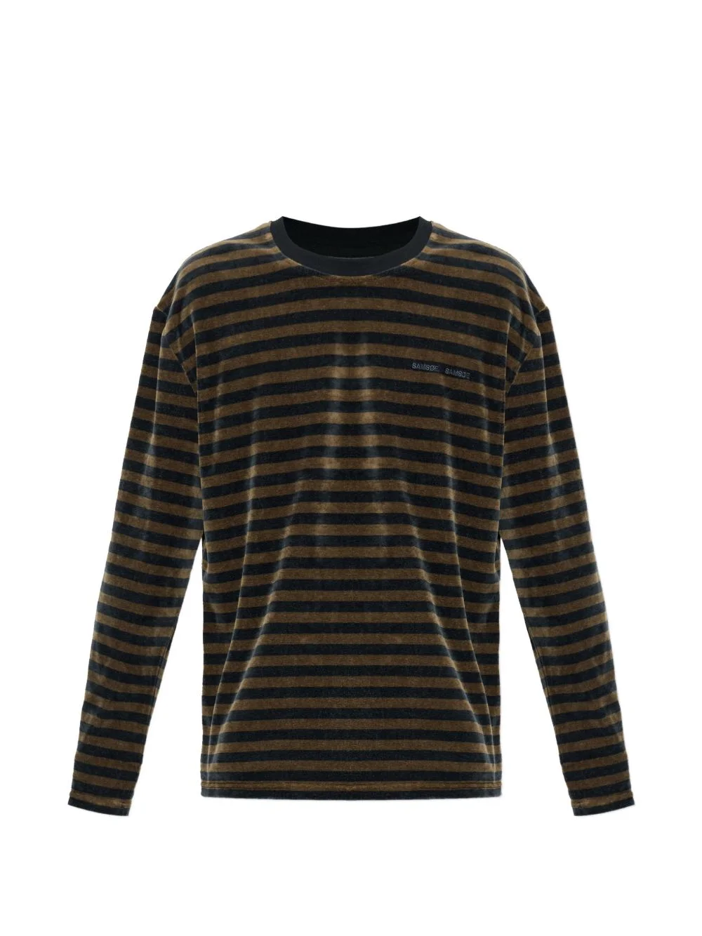 striped long-sleeved T-shirt - 1