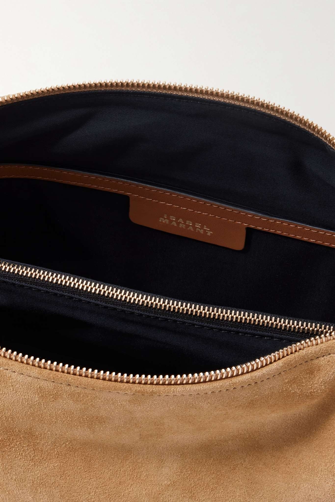 Leyden leather-trimmed suede shoulder bag - 5