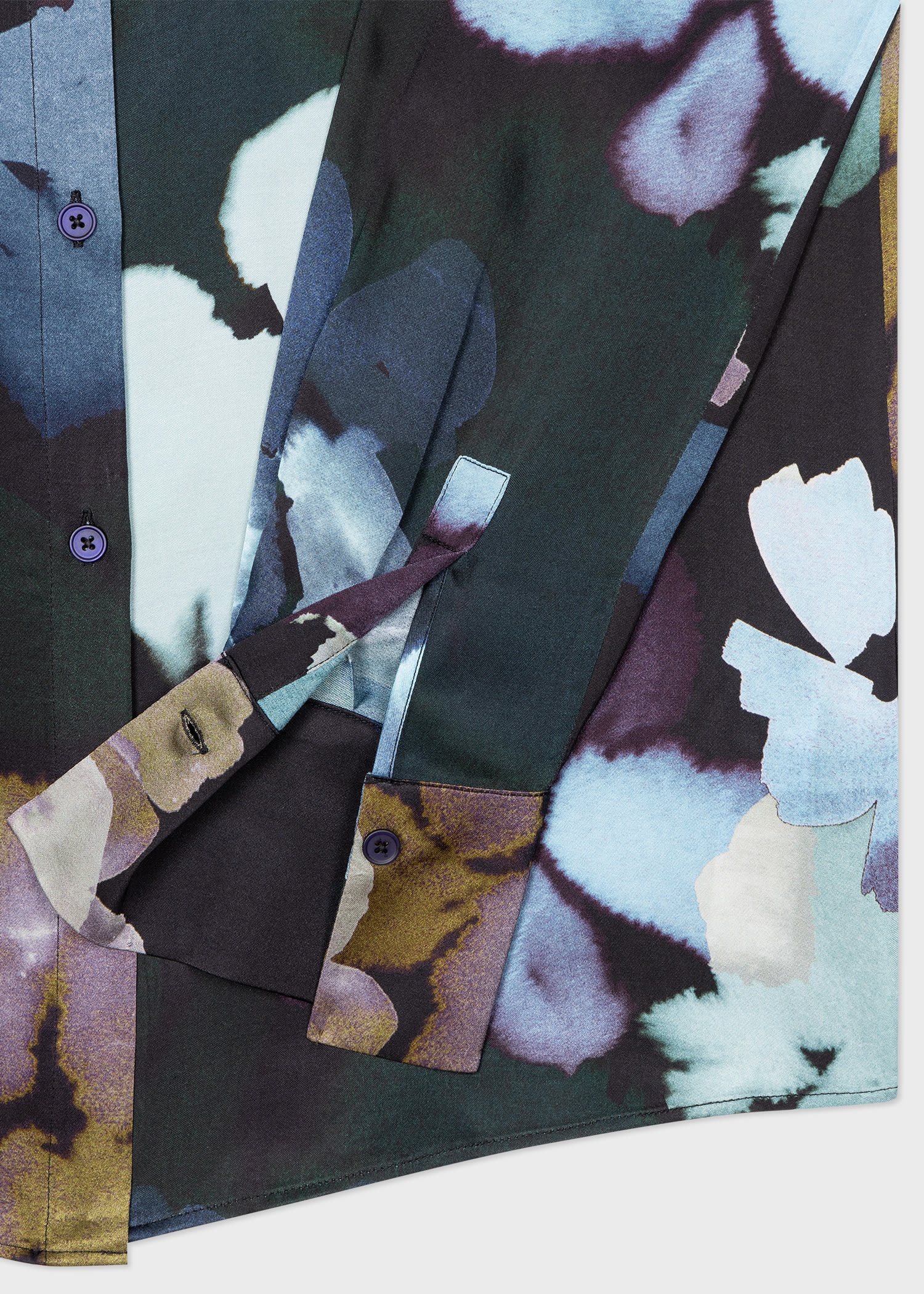 'Floral Watercolour' Print Shirt - 2