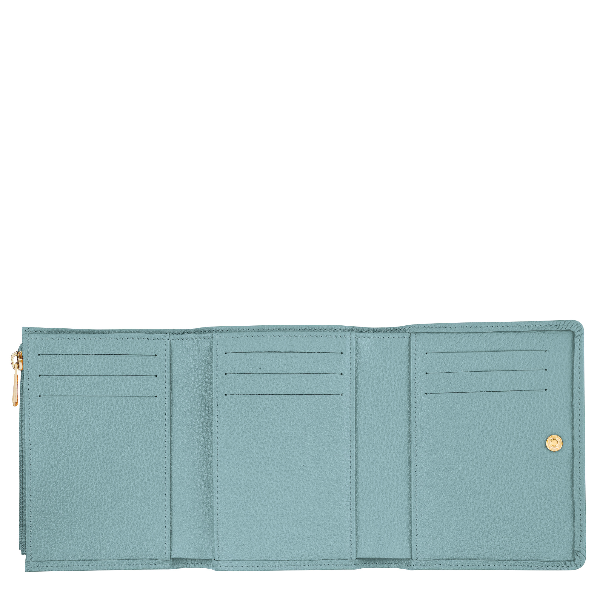 Le Foulonné Wallet Eucalyptus - Leather - 3