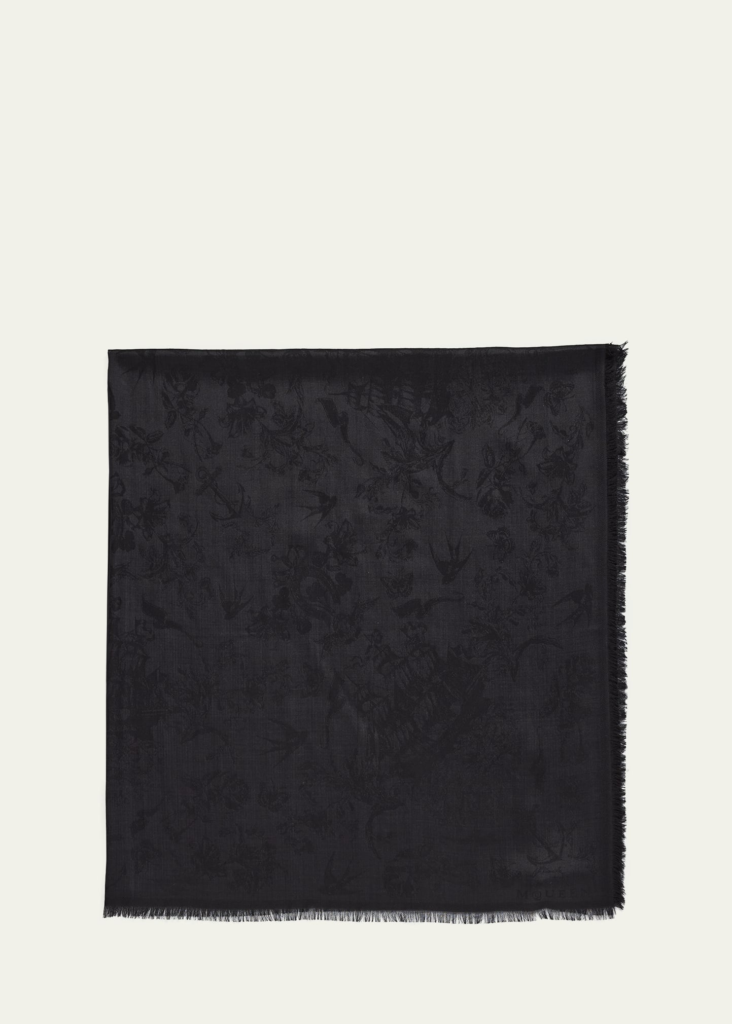 Sailor Tattoo Wool & Silk Shawl - 1