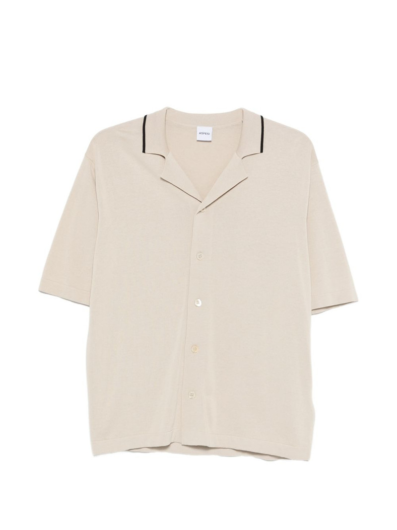 contrast-trim shirt 1