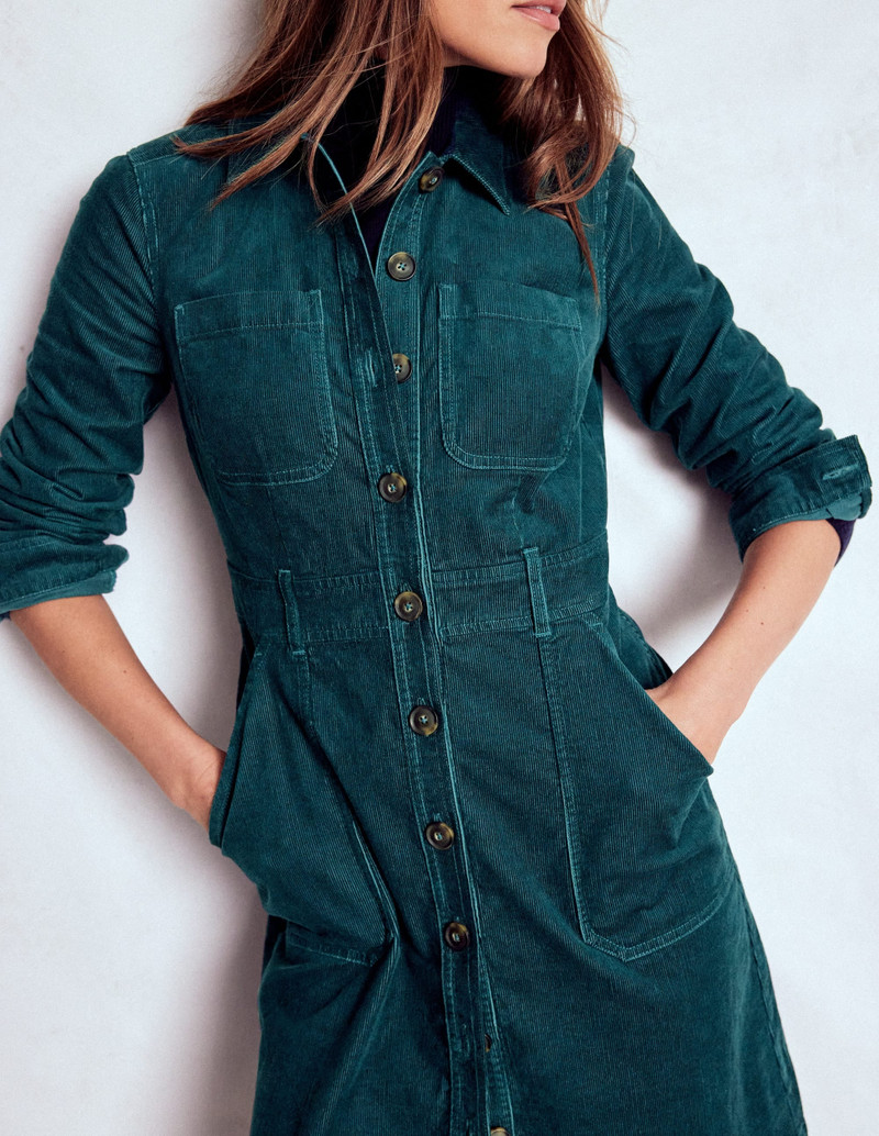 Amanda Cord Short Dress-Midnight Teal 3