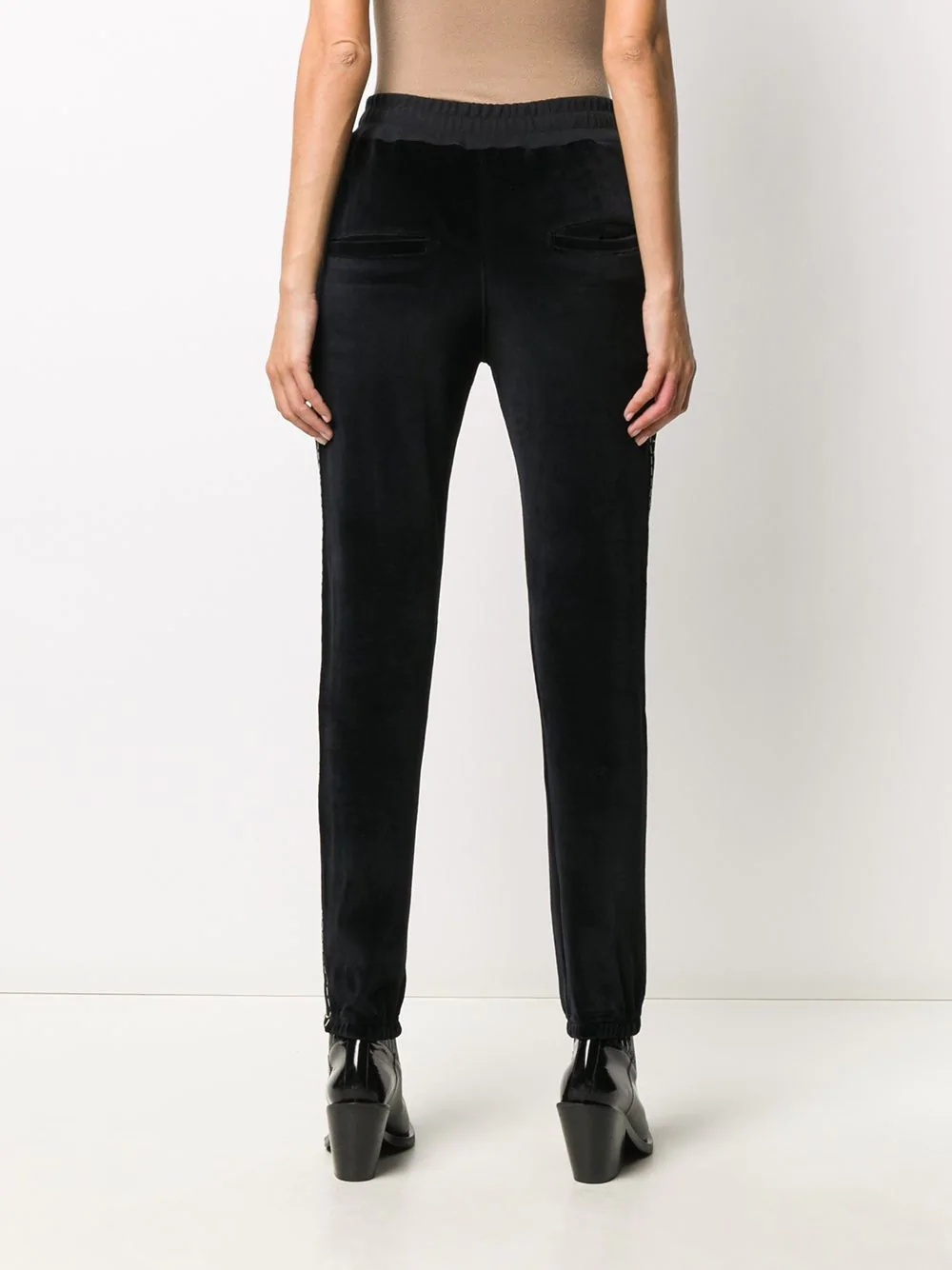 logo trim trousers - 4