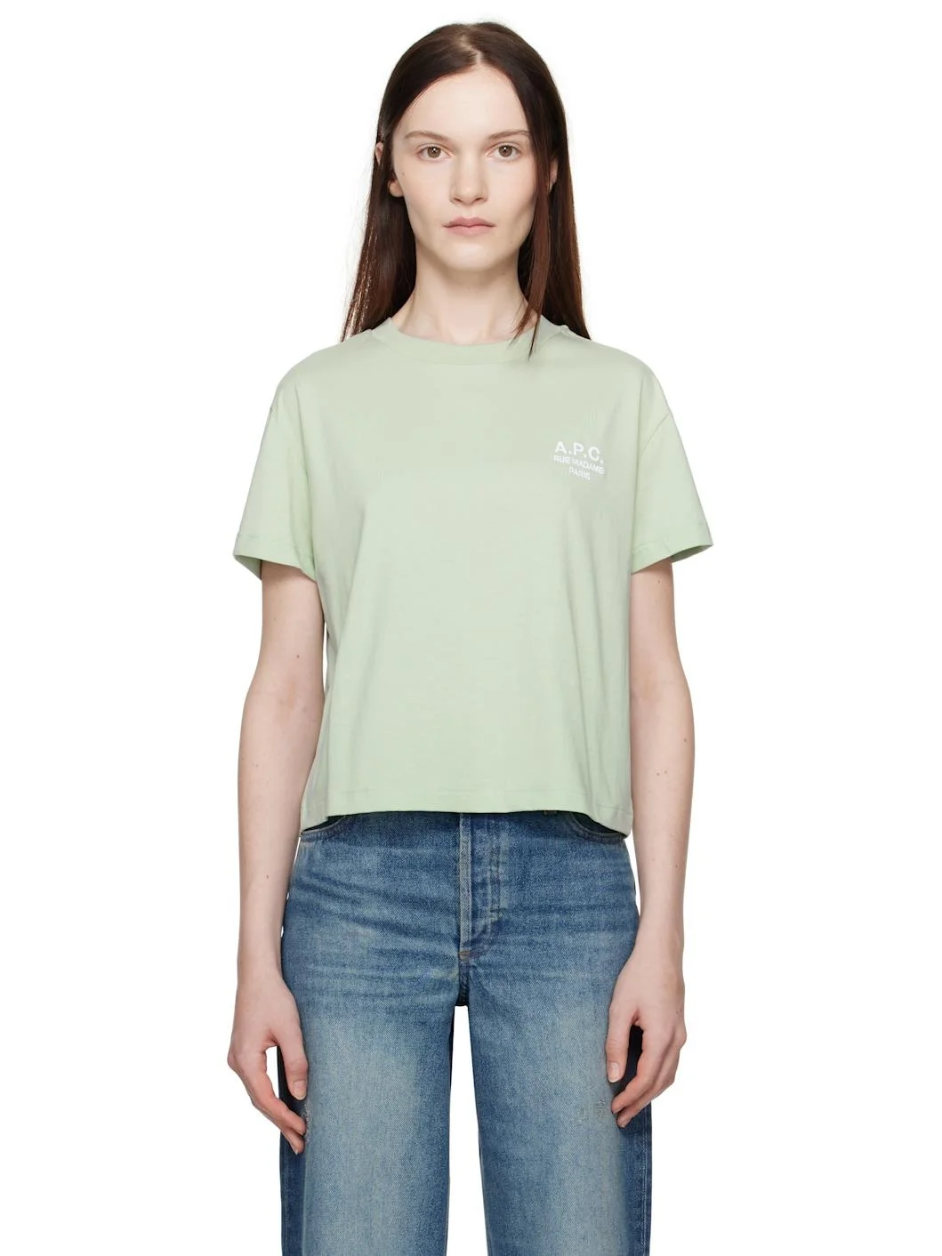 Green Boxy 'Rue Madame' T-shirt - 1