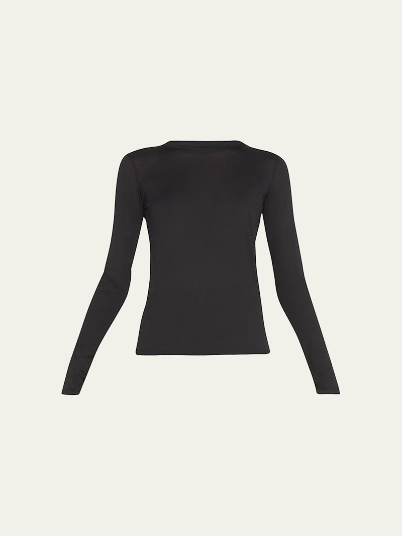 Essential Long-Sleeve Crewneck Tee 1