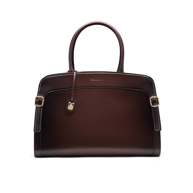 Brown leather Meraviglia Collection handbag 1