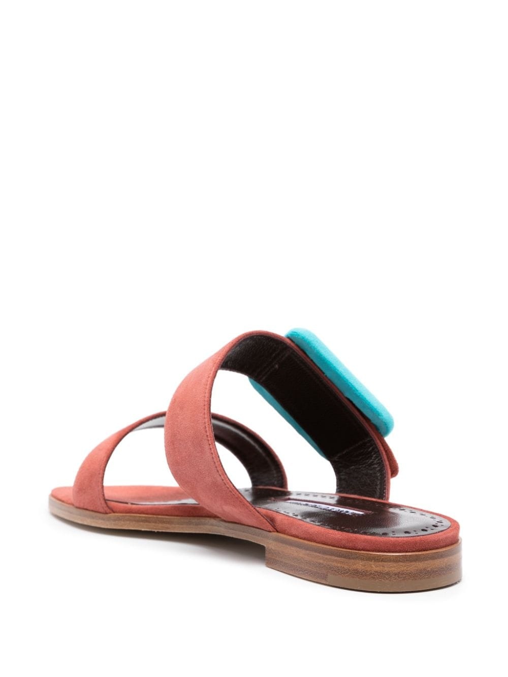 buckle-detail suede sandals - 3