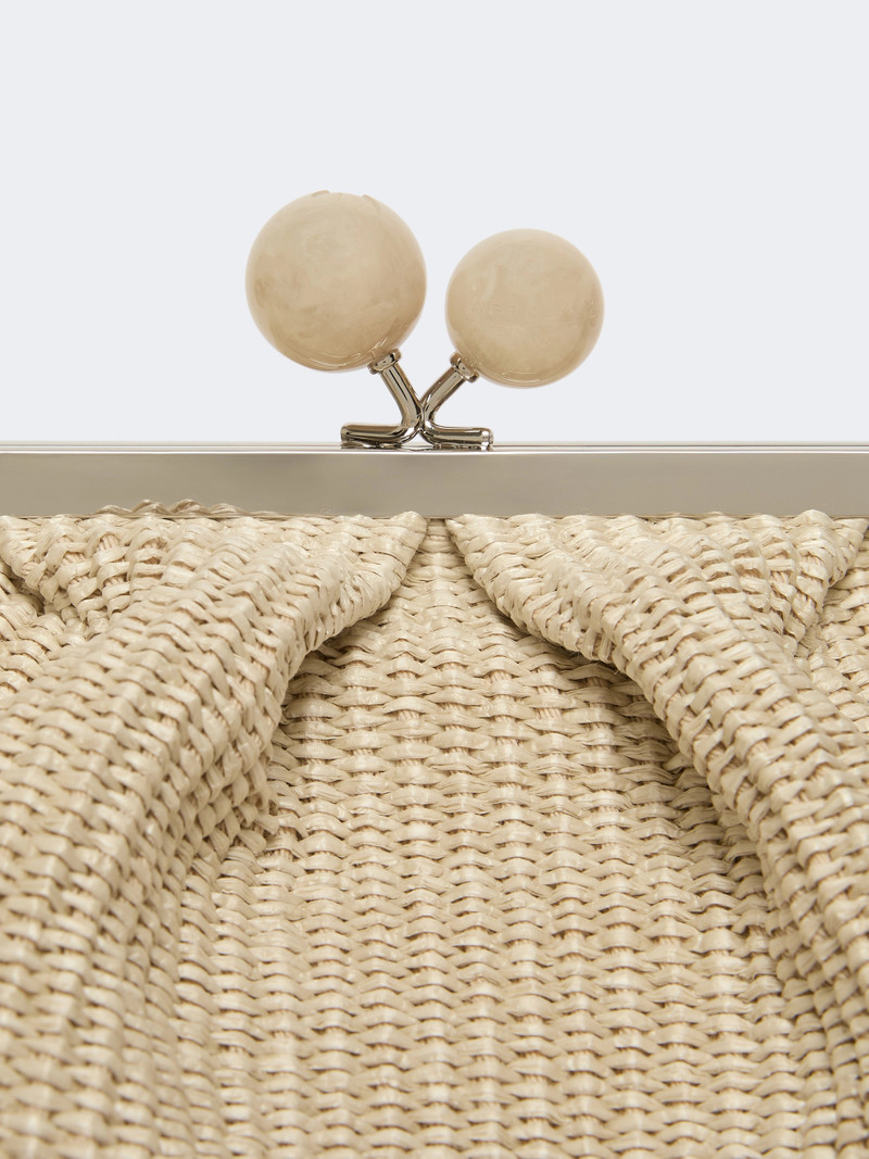 NABARRO Large raffia-effect Pasticcino bag - TURTLEDOVE 4