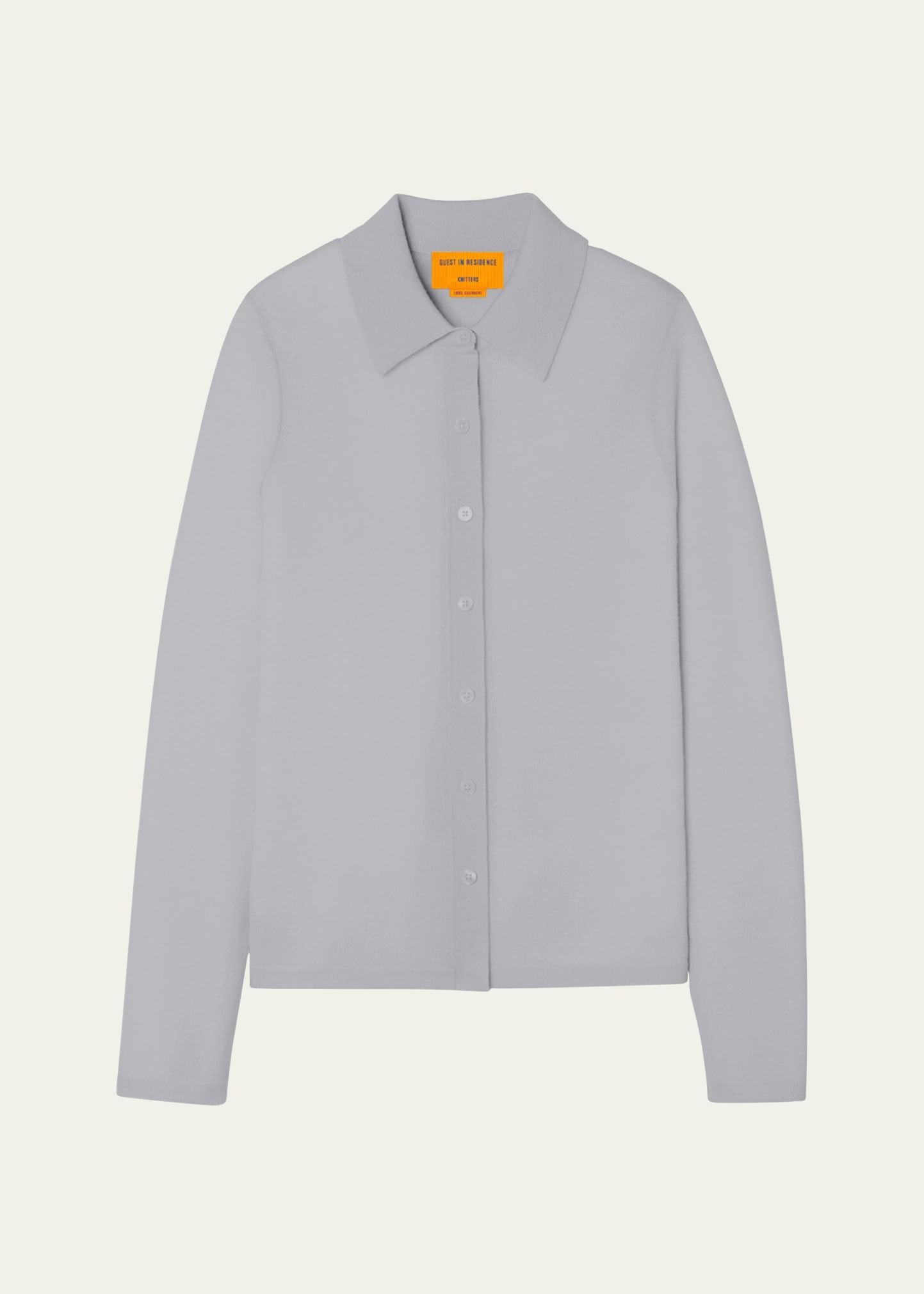 Elle Cashmere Button-Front Shirt - 1