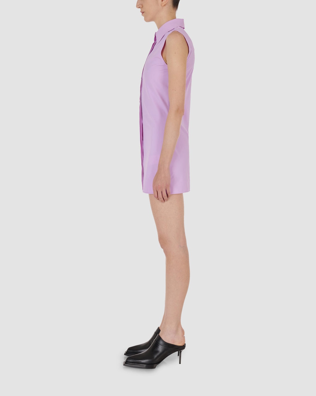 SLEEVELESS REA SHIRT DRESS - 4