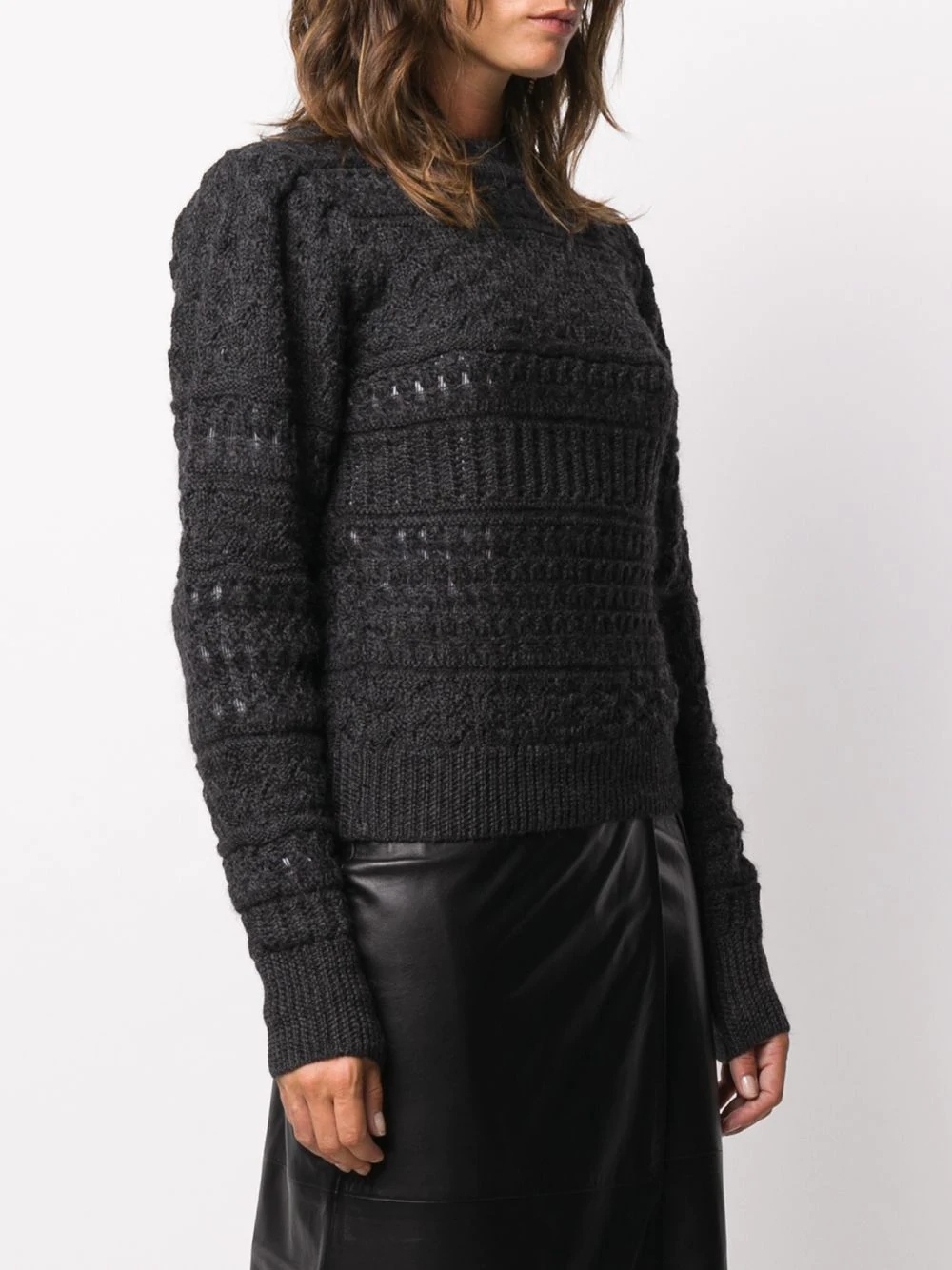 crocheted knit jumper - 3