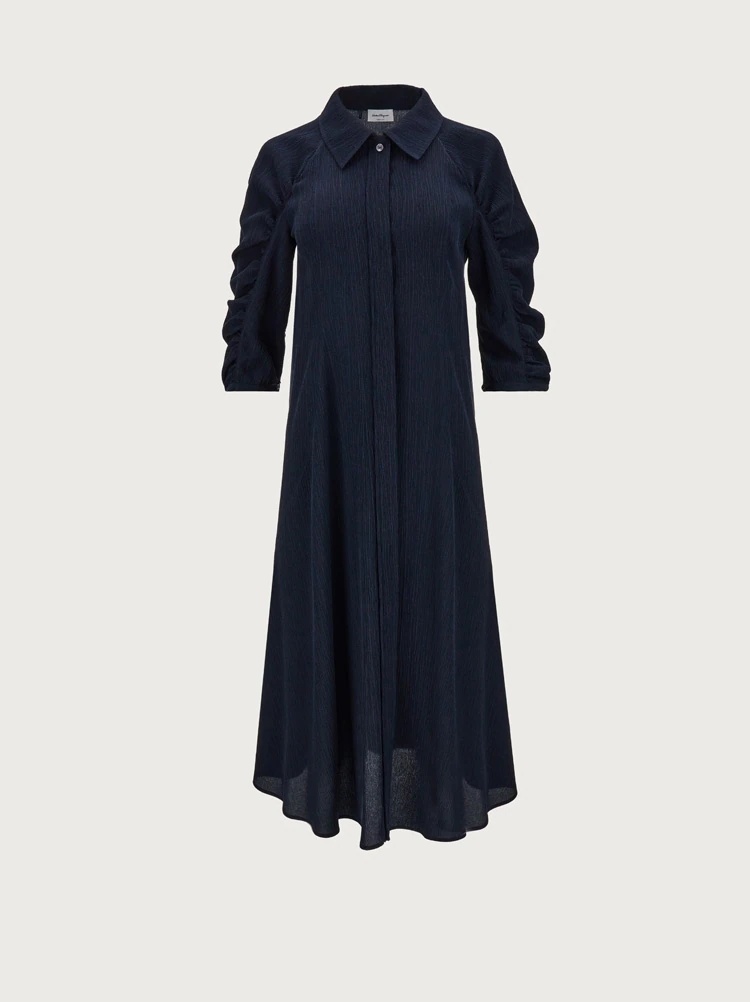 CREPON SILK DRESS - 1