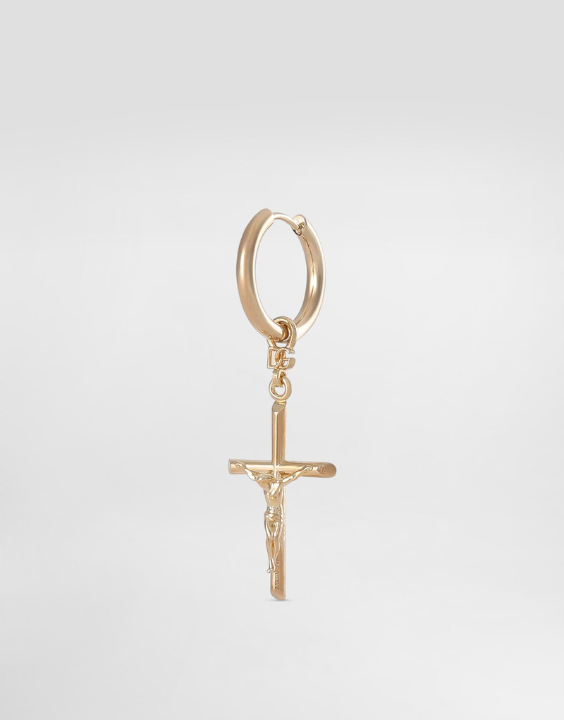 Dolce & Gabbana Single stud earring with “DNA” cross outlook