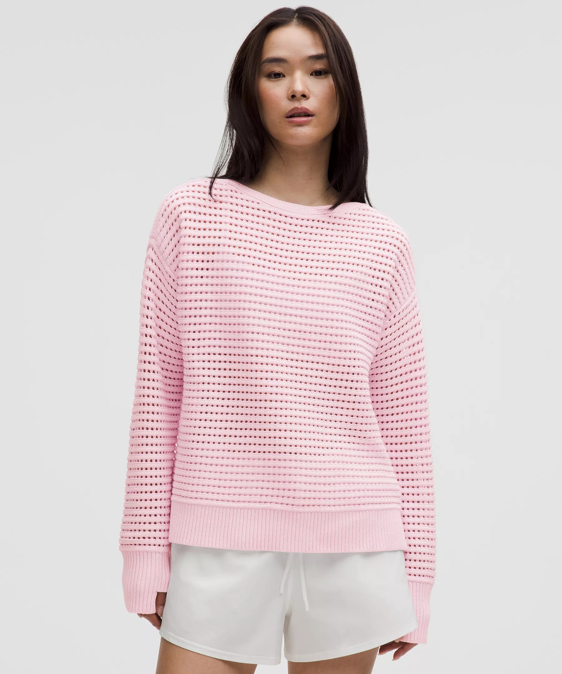 Cotton Crochet Pullover - 1