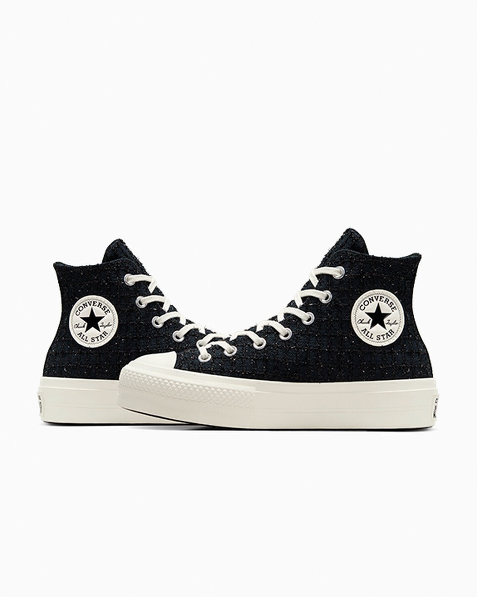 Converse Chuck Taylor All Star Lift Platform Tweed Shimmer REVERSIBLE