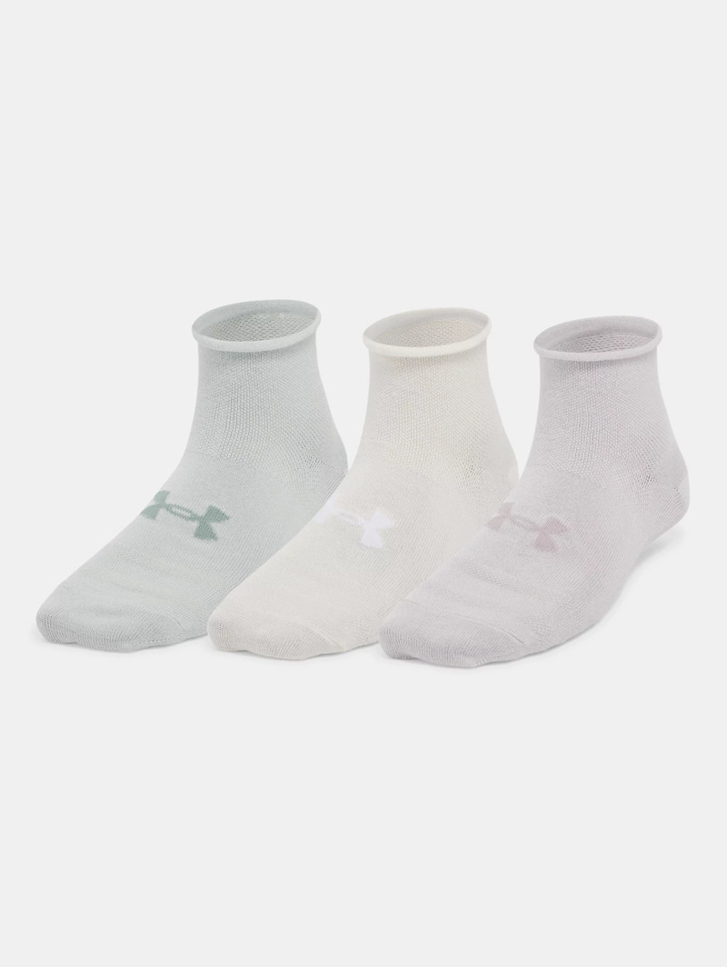 Women's UA Essential 3-Pack Quarter Socks 3
